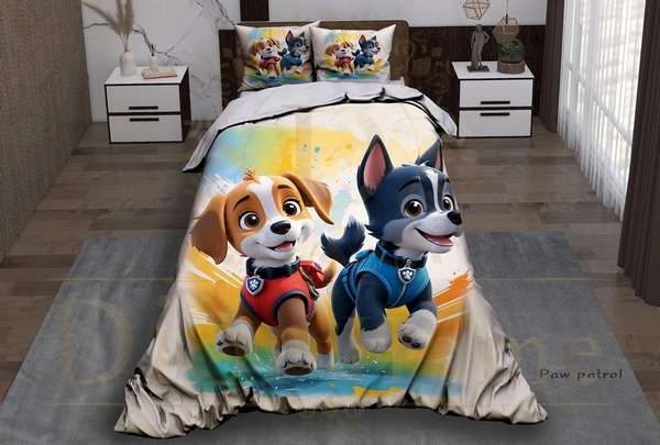 روتختی یکنفره طرح کارتونی Paw patrol 3